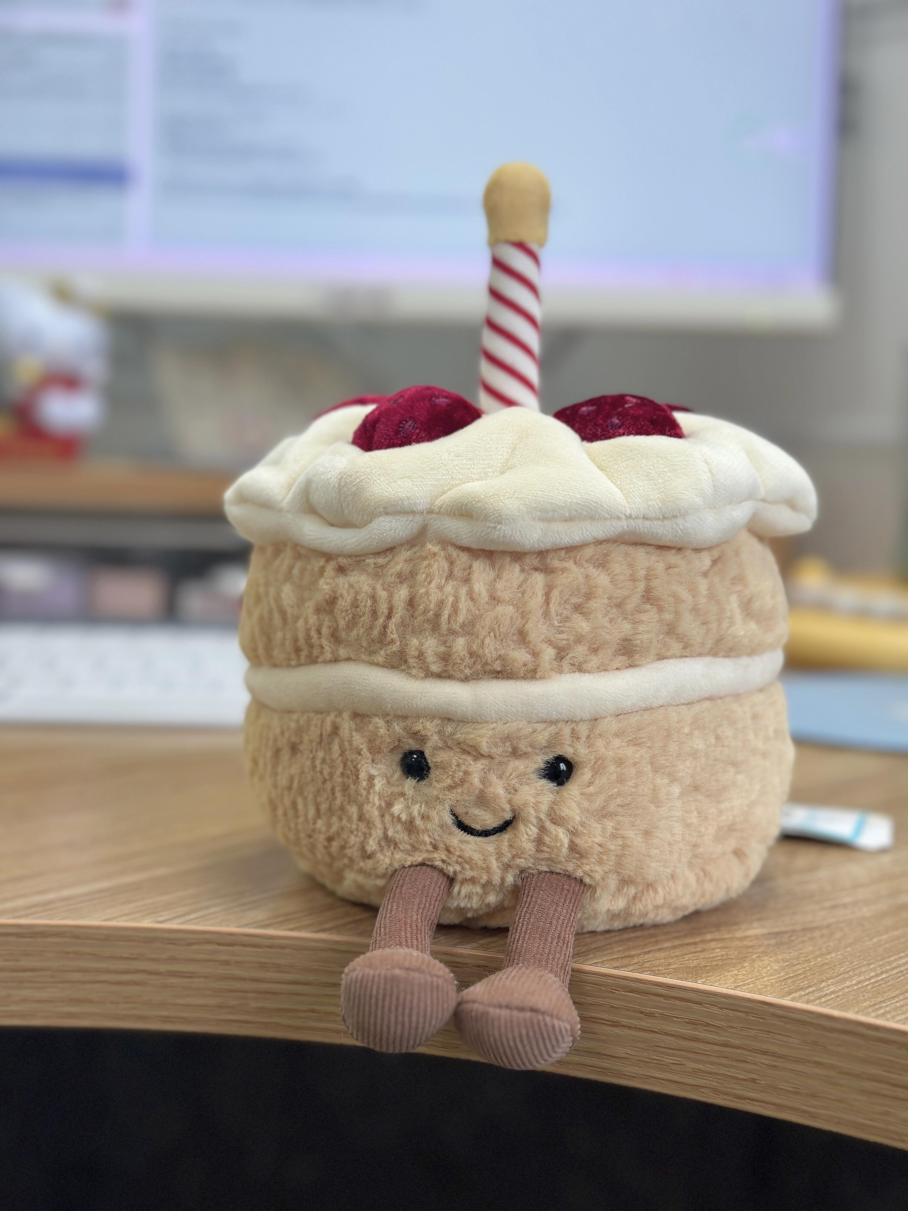 百补Jellycat趣味生日蛋糕毛绒图片