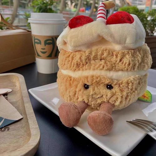 jellycat生日蛋糕精致奶油糕点娃