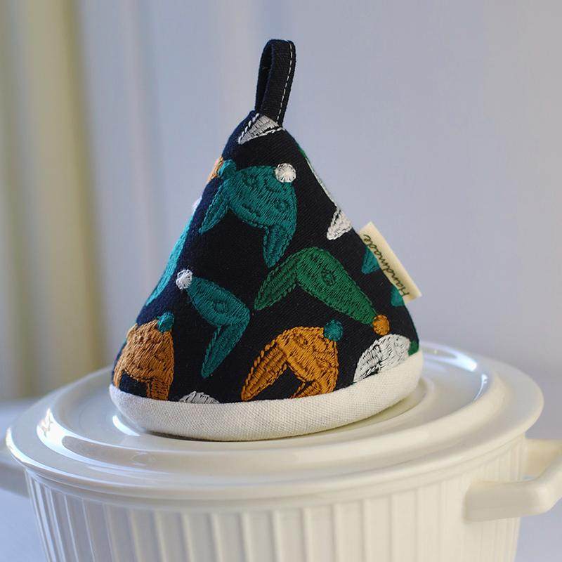 狐狸刺绣三角防烫锅盖帽厨房锅把手砂锅珐琅锅铸铁锅耳套隔热手套,厨房/烹饪用具,微波炉手套,淘宝优惠券,粉丝福利购,淘宝优惠卷