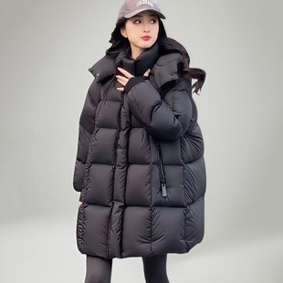 大码女装中长款羽绒棉服女冬季2025新款今年流行爆款泡芙棉衣外套