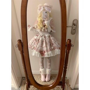 繁华信 甜品猫猫原创Lolita日常jsk裙子斗篷两件套装洛丽塔现货秋