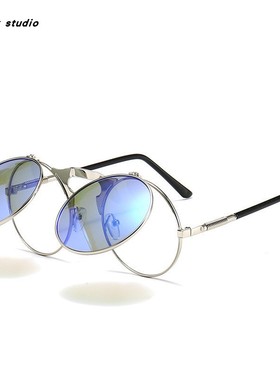 街拍男女情侣款太阳镜偏光朋克