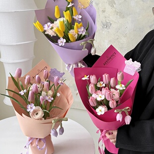 加厚硬卡纸180g纯色硬挺造型纸牛皮纸礼品鲜花花束包装纸花艺资材