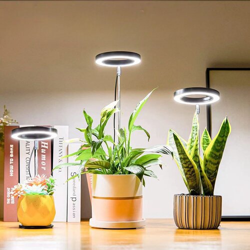 天使环LED植物生长灯全光谱智能定时太阳光绿植多肉微景观补光灯