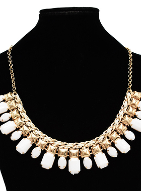 新款欧美金属链条流苏项链女