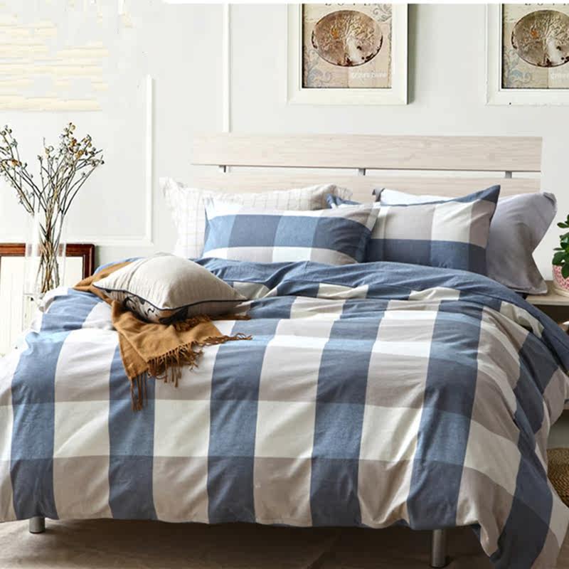 诗音寝室全棉四件套纯棉裸睡水洗棉被套单双人床单床上用品1.8m床|msdalam kategori seperai dan bantal, pakej peralatan tempat tidur/Sebuah keluarga empat/Keping kit - dari Buy2taobao.com untuk memberikan perkhidmatan ejen Taobao profesional membeli