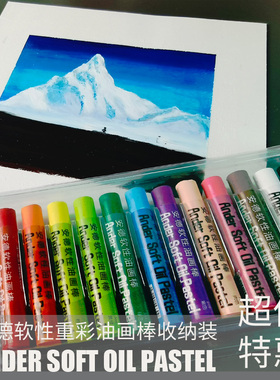 ANDER安德软性重彩油画棒套装多色艺术家专用绘画棒