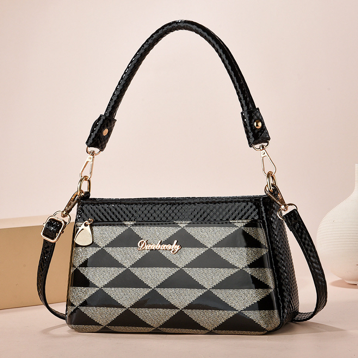 新款印花小包包跨境简约大气爆款春夏时尚百搭ins潮单肩斜挎 小包