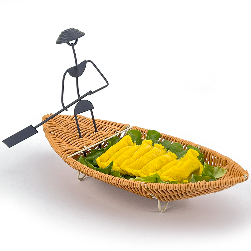 仿藤个性特色油炸酥肉小吃菜盘