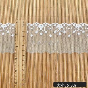 爱心网纱花边水溶涤纶丝蝴蝶结洛丽塔饰品婚纱服饰蕾丝花边