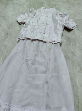 紫色国风套装 衣长47 胸围92 裙长82 腰66-80 M码不退换