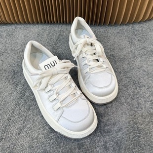 新款 厚底小白鞋 幂式 银色休闲板鞋 女ins 女孩2025秋冬新款 2025秋季