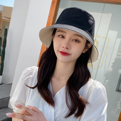 日系双面纯棉渔夫帽大帽檐大头围男女加大号特大码 宽檐防晒遮阳帽