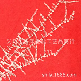 上市优质精品电镀圣诞塑料庆冰条装 珠链新款 饰品圣诞节连线珠链