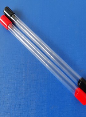 透明PVC管硬管塑料管圆管透明包装筒带堵头盖子外径13内径12mm