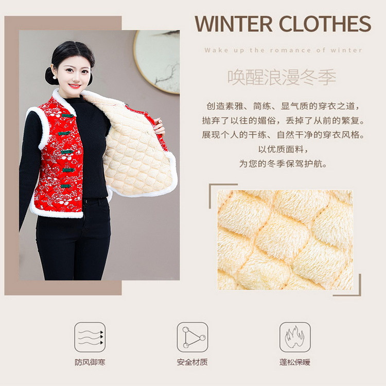 妈妈冬装加绒加厚棉衣外套2025时尚新款中老年女装短款棉服防寒服