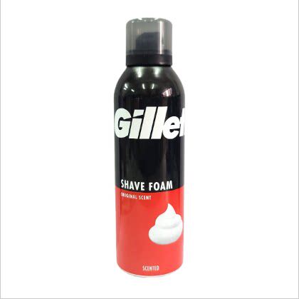香港进口Gillette 吉列刮胡泡沫原味红色200毫升属于经典原味系列