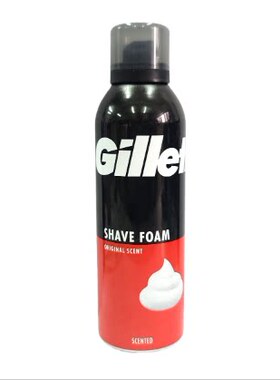 香港进口Gillette 吉列刮胡泡沫原味红色200毫升属于经典原味系列