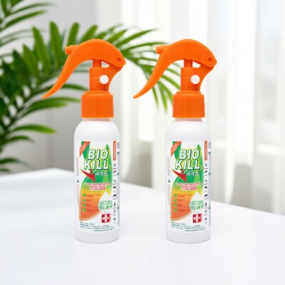 保而克持久强效灭虫剂90mlx2支装杀虫剂喷雾室内家用除虫杀菌橙色