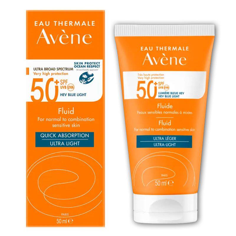 雅漾Avene 法国高效防晒乳液SPF50+50ml夏日户外海边登山高防护版