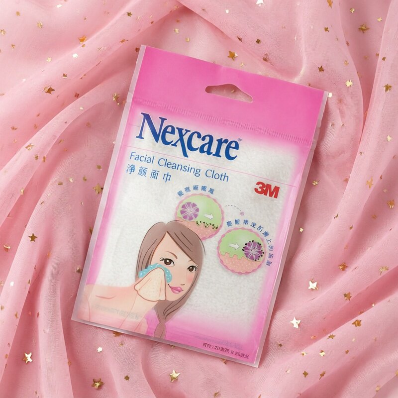 3M Nexcare™净颜面巾独立包装柔软舒适便携洗脸巾棉柔巾洁面清洁