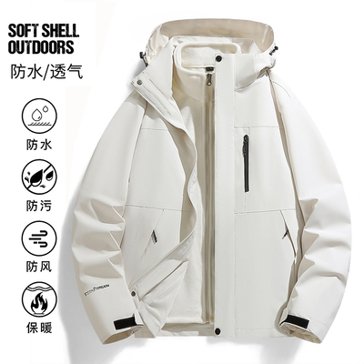 情侣冲锋衣风衣男女户外三合一