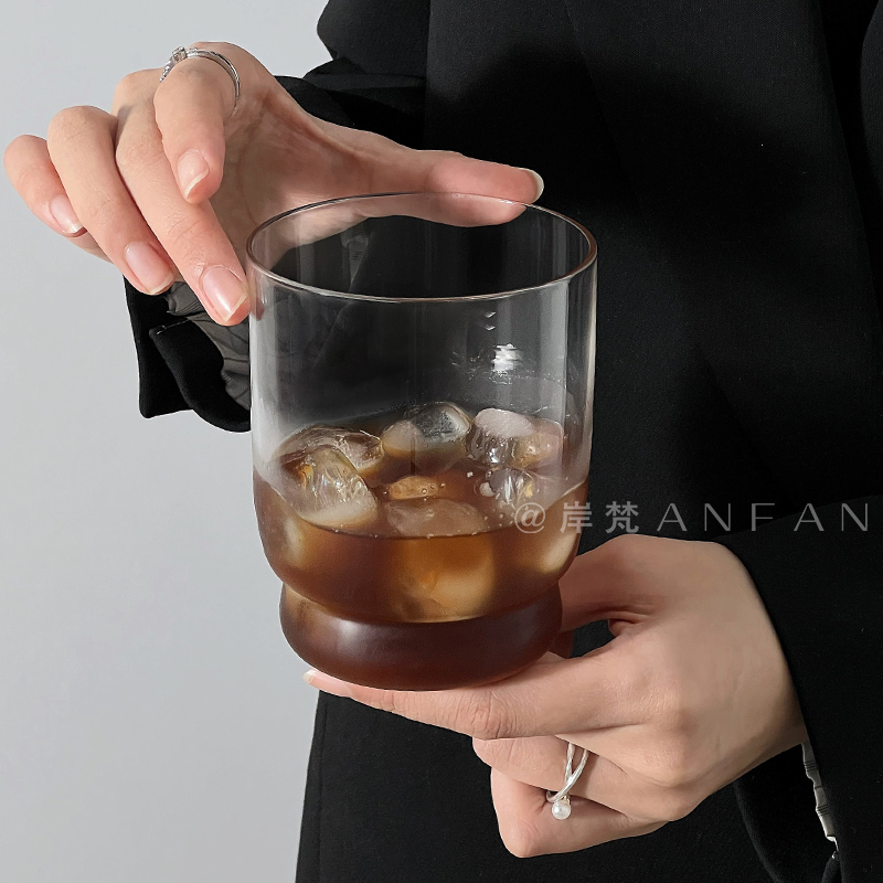 ins风简约美式拿铁椭圆咖啡杯