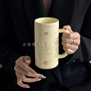 杯子咖啡杯 创意设计扑克猫咪马克杯可爱陶瓷牛奶杯闺蜜礼物礼盒装
