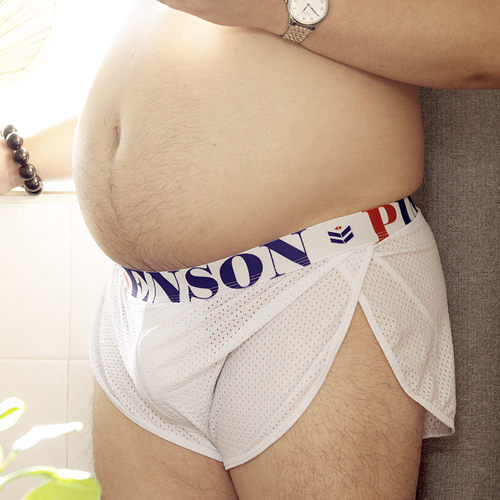 内置囊袋阿罗裤加大码内裤平角裤