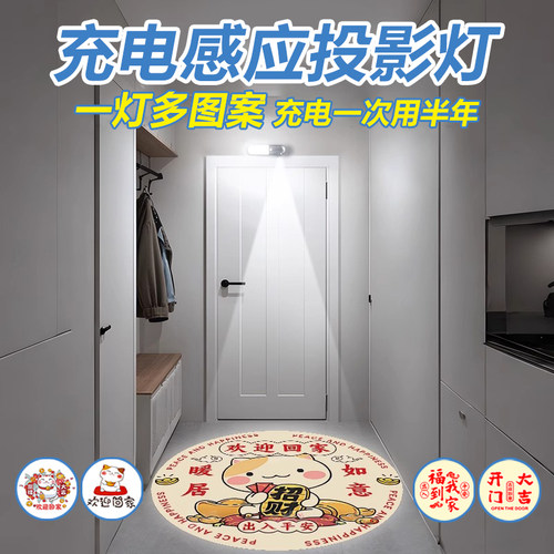 欢迎回家充电高级入户门感应灯