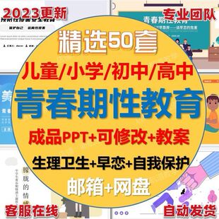 中小学生高中防性侵害青春期性教育ppt教案男女生理卫生班会课件