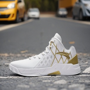112521611U 男白金配色氮科技专业实战运动鞋 安踏KT1 Retro篮球鞋