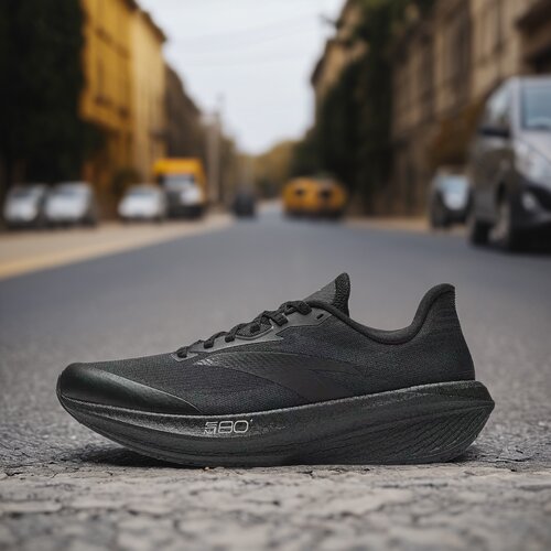 安踏二区心率80跑步鞋男减震透气系带运动鞋缓震跑鞋112615555