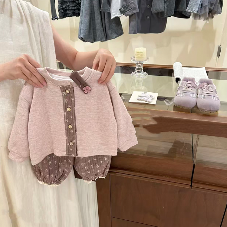 女童冬季套装2025新款女宝宝秋冬季加棉加厚洋气复古碎花两件套潮,童装/婴儿装/亲子装,套装,淘宝优惠券,粉丝福利购,淘宝优惠卷