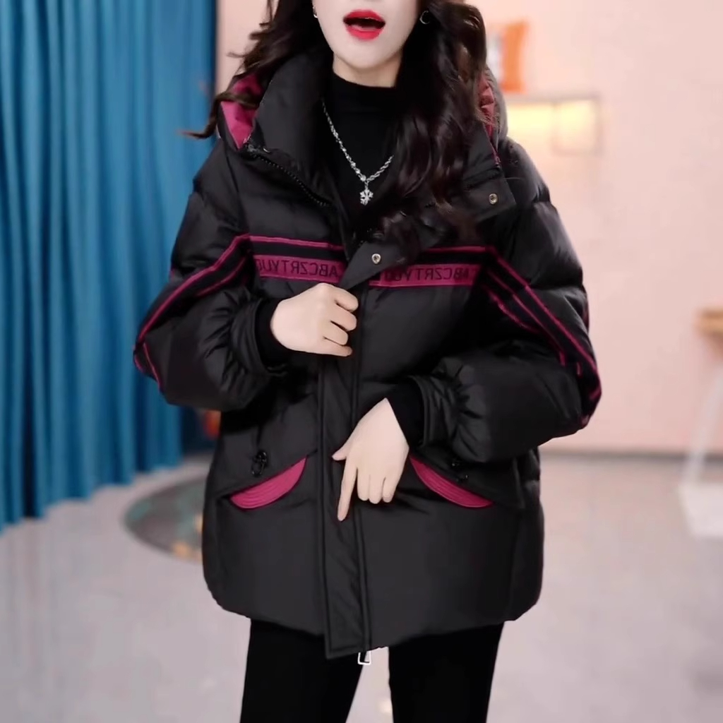 秋冬高端时尚轻奢高级感加厚保暖羽绒棉服女百搭洋气减龄大衣外套
