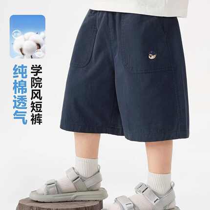 男童短裤夏季纯棉五分裤新款儿童夏装中裤中小童休闲学院风直筒裤