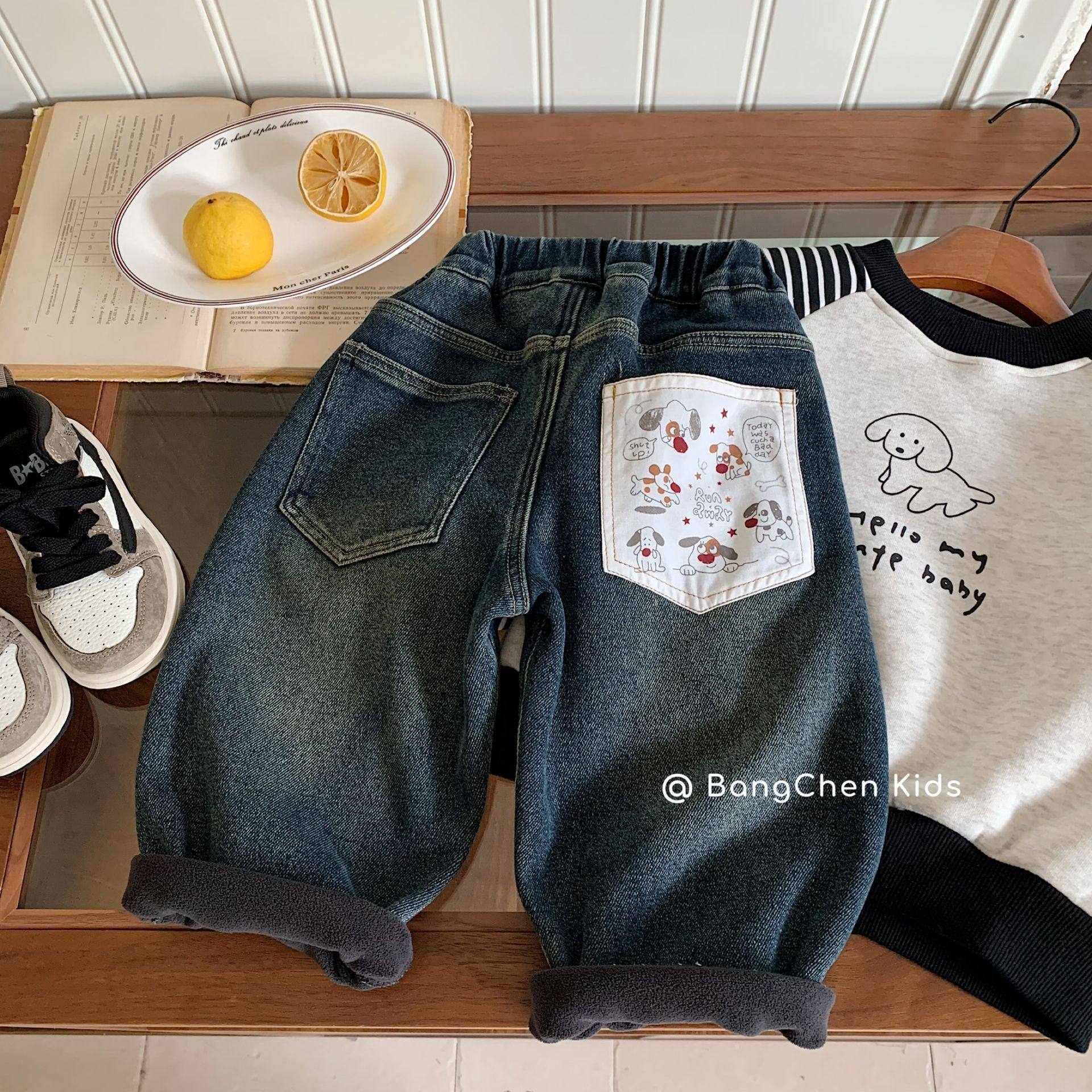 邦诚儿童裤子2025冬季新款韩版男女童宽松加绒牛仔裤中小童,童装/婴儿装/亲子装,儿童牛仔裤,淘宝优惠券,粉丝福利购,淘宝优惠卷