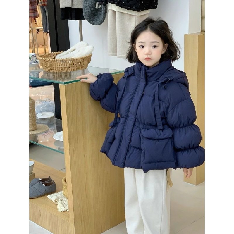 童装女童冬装2025新款儿童加厚公主风羽绒棉服收腰外套羽绒棉服洋