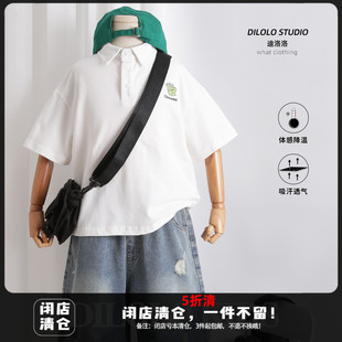 POLO衫 迪洛洛.男童短袖 儿童休闲上衣童装 T恤2025夏季 新款