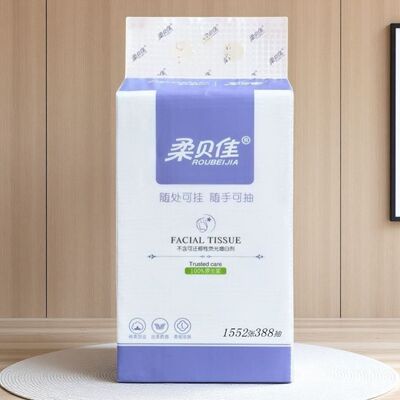 柔贝佳388抽4层加厚悬挂抽纸