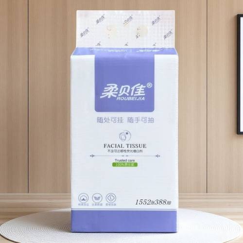 柔贝佳388抽4层加厚悬挂抽纸