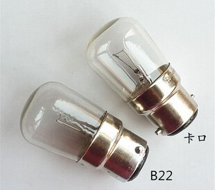 闸板泡220V110V48V36V24V15W25普通灯泡E27螺口灯泡B22卡口小灯泡