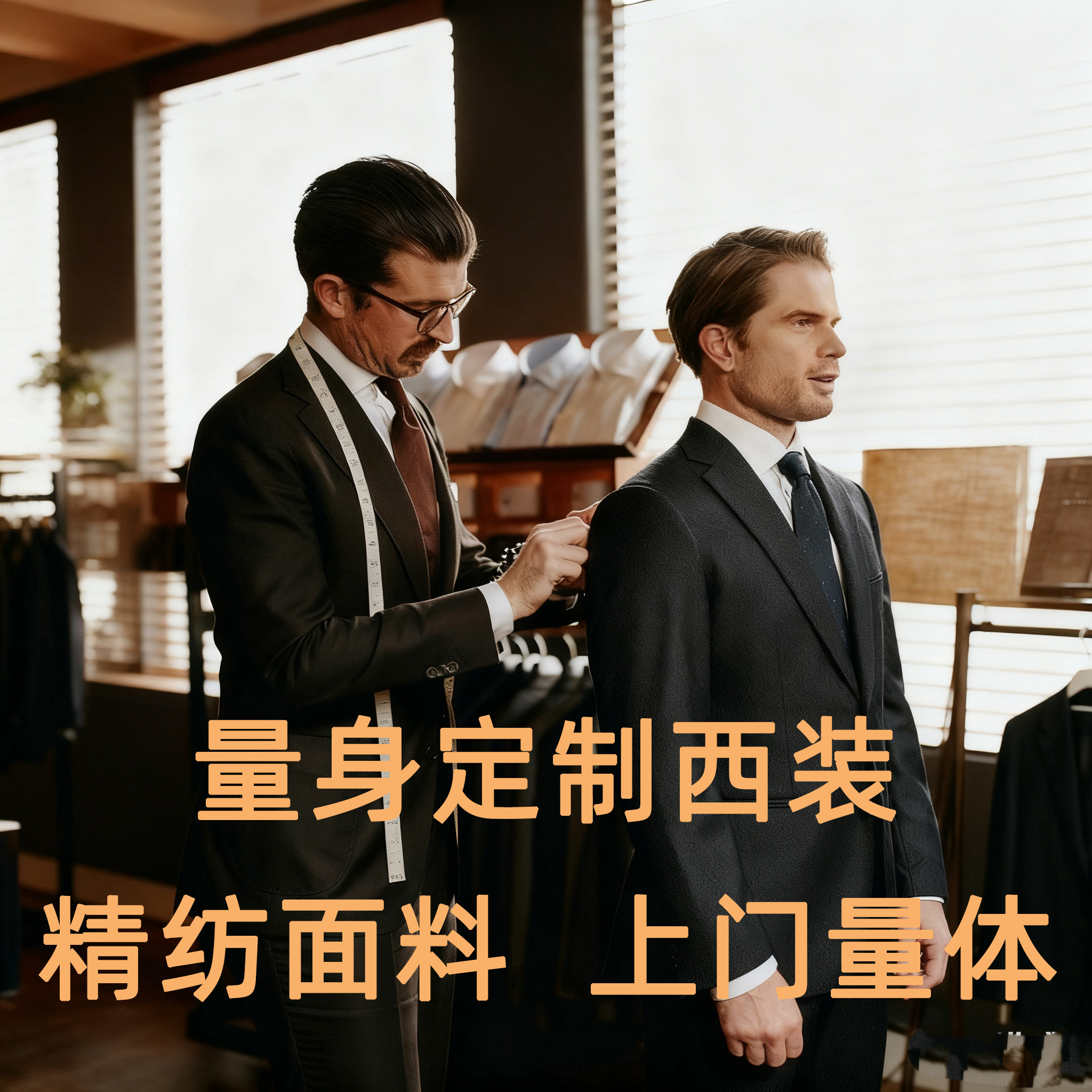 西装量身定制结婚新郎婚礼套装上门订做私人订制高级西服定制正装
