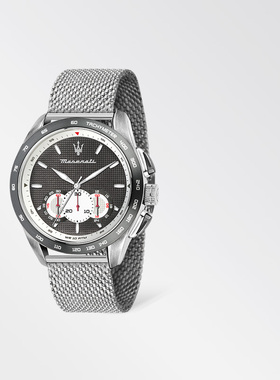 玛莎拉蒂手表男生SFIDA石英表钢带欧美腕表男士时尚商务大表盘