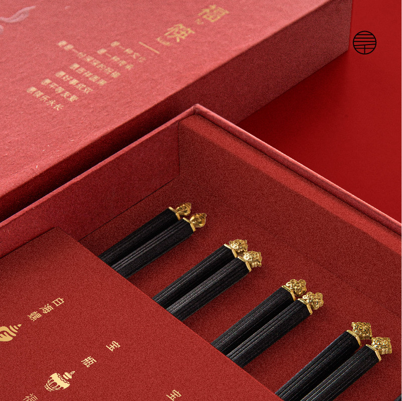 藏式餐具黄铜八吉祥福筷