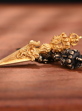 藏式民族风大威德普巴金刚杵吊坠