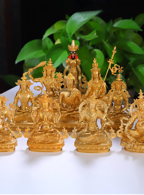 多款菩萨佛像纯铜黄财申观音度母长寿莲花生地藏阿弥摆件居家供奉