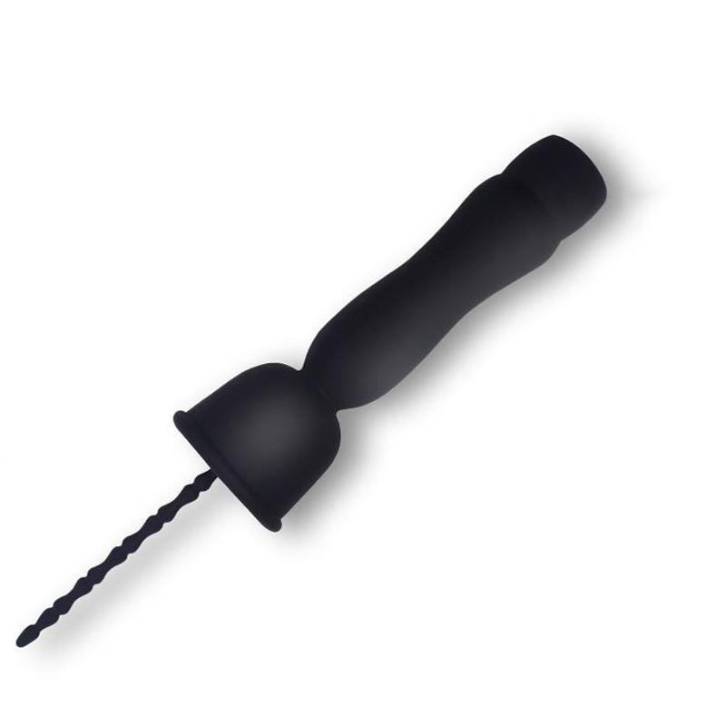 蘑菇头16频男用震动马燕器水道扩张私密茎延迟锻炼器锻炼套按摩解