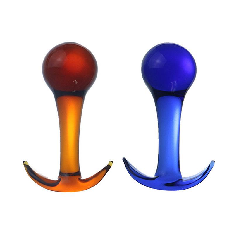 新款玩具球形拉条菊部门塞按摩解压玻璃局部女用男用放松按摩器玻