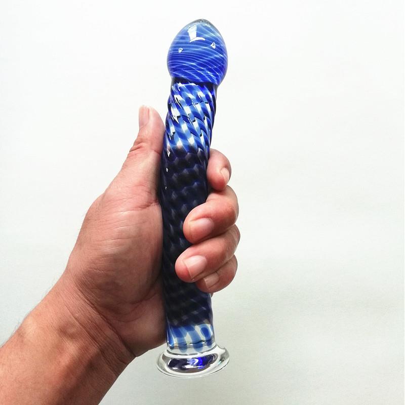 Glass-made femalemasturbation toy fake phallus adult product